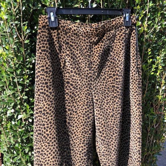 KRAZY LARRY Pants - KRAZY LARRY LEOPARD PRINT SLACKS!